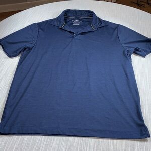 Rorie Whelan performance Golf Navy Polo high quality Mens Size L EUC